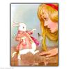 f1Alice In Wonderland White Rabbit METAL SIGN WALL PLAQUE Vintage Print Poster