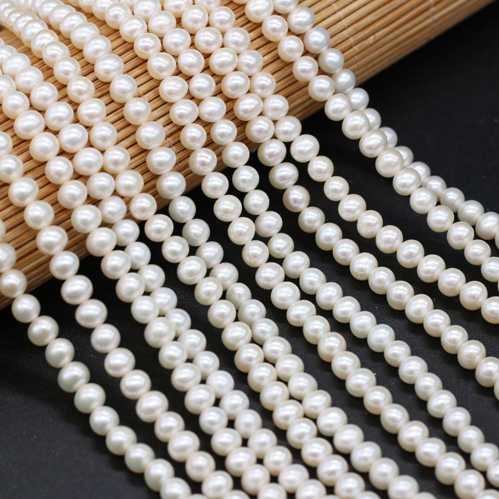 1String, White Natural Rice-shaped Pearls Beads, 5-5.5mm, for DIY Necklaces Bracelets Accessories, Jewelry Making, Birthday, Wedding, Party Gifts 36cm