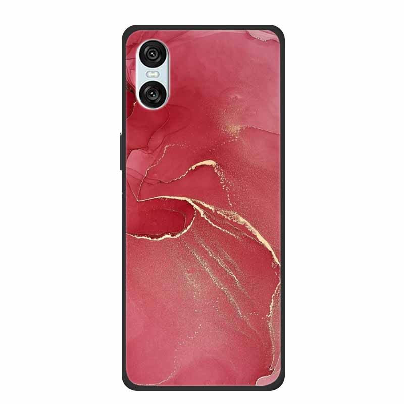 Case For Sony Xperia 10 VI 5G Marble TPU Soft Silicone Back Cover For Sony Xperia 10VI Phone Cases Protective Mica Painted Capa