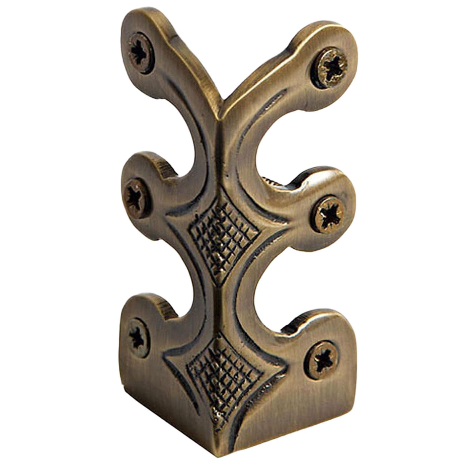 

5pcs Baseboard Corner Protectors,Chinese Antique Solid-Brass Corner Protector,Decorative Corner Guard Board For Living Room бронзовий