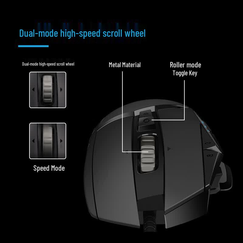 Logitech G502 HERO Bekabelde Gamingmuis