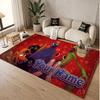 Custom Name Text Crystal Velvet Rug,Rainbow Friends Soft Plush Decorative Non Slip Floor Carpet