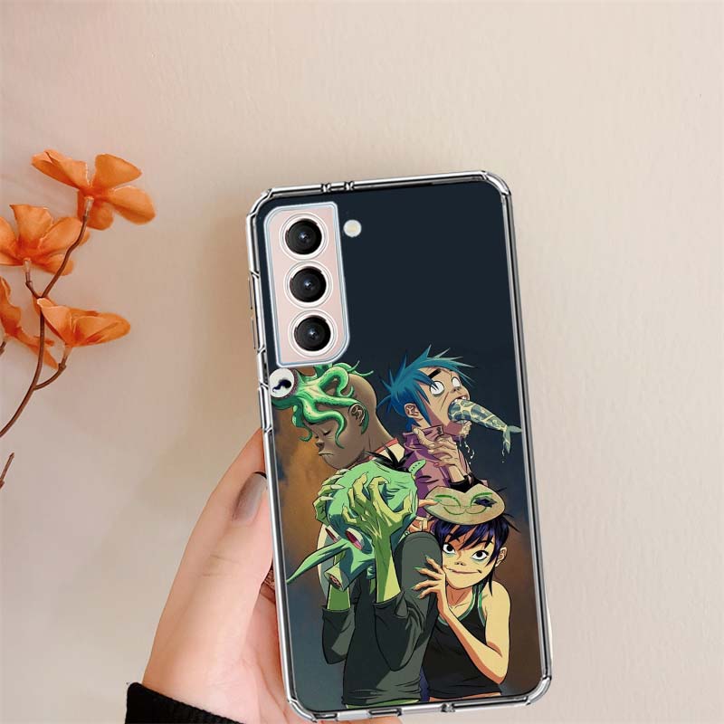 Gorillaz Anime Handyhülle Für Samsung S24 S25Edge Galaxy S22 S25 Ultra S21 S23 FE S20 S10 Plus S10E Hülle Schale Coque Klar Sili