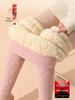 Extra Thick Fleece-Lined Lambswool Leggings for Women - Autumn/Winter, Plus Size, Northeast Warmth, Cotton Pants