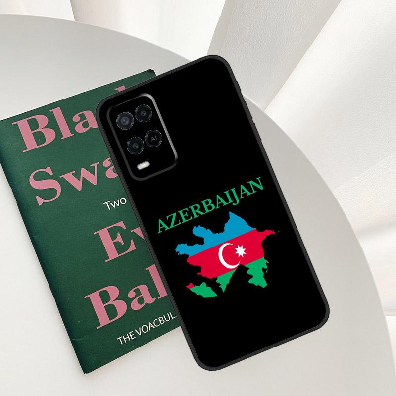 Azerbaijan Flag For OPPO A40 A60 A80 A5 A6 Pro A15 A17 A57 A16 A76 A96 A18 A38 A58 A78 A98 A54 A74 A94 Case