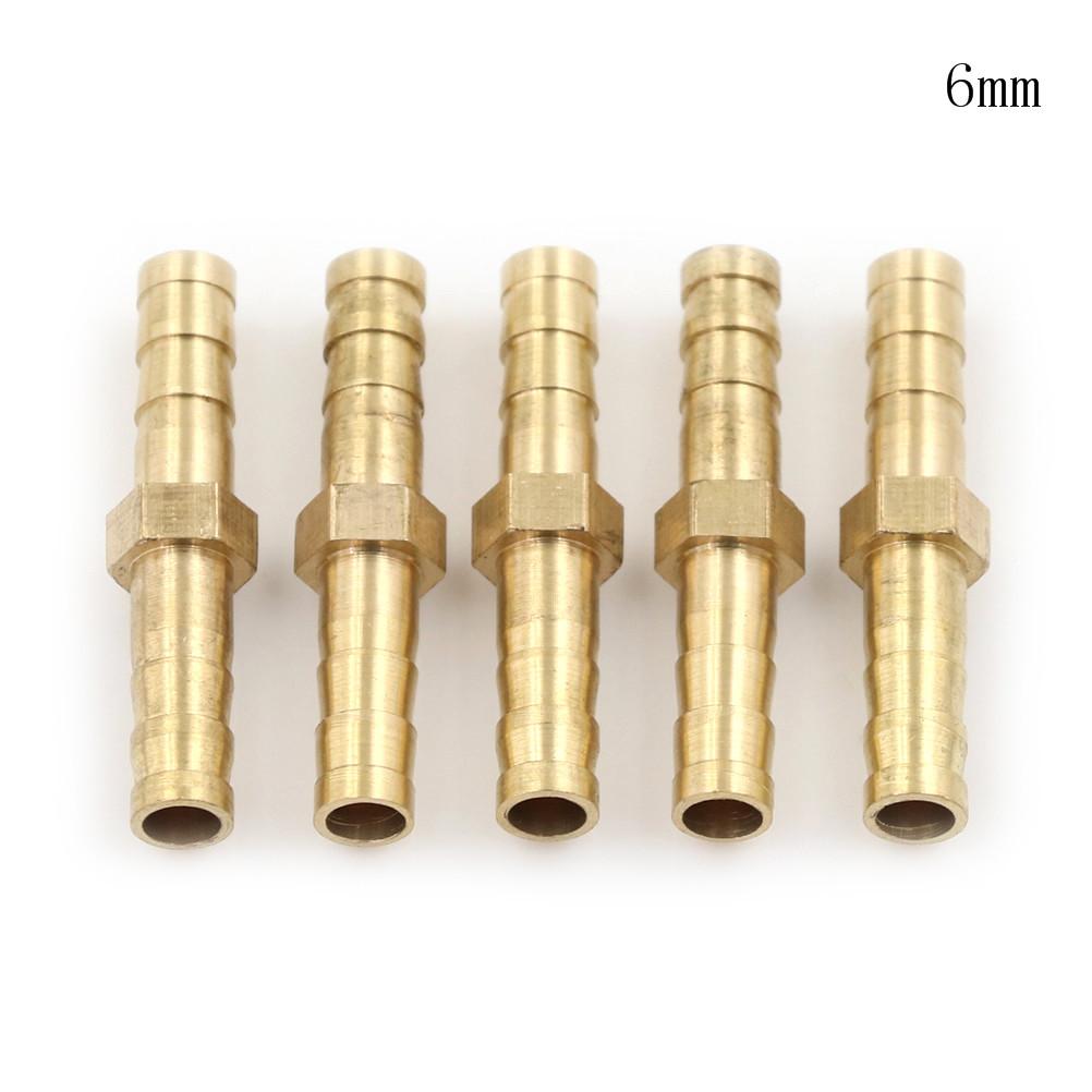 5 stk. rett slangeskjøter med piggkobling Luftdrivstoff Vannrør Gassrør