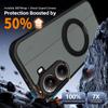 KEYSION 360° Rotating Ring Stand Magnetic Phone Case for Xiaomi POCO X7 Pro 5G Matte Translucent Shockproof Cover for Redmi Turbo 4