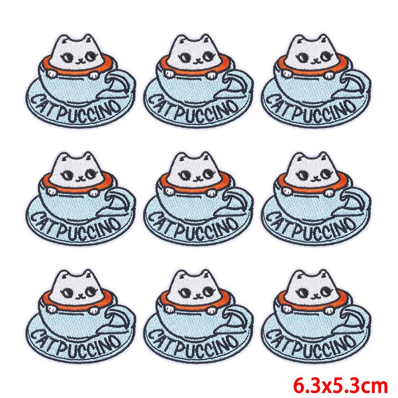 10 Pcs/lot Wholesale Embroidery Patch Iron On Patches For Clothing Patches On Clothes Jackets Decor Applique Sew Supplies