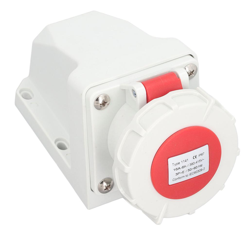 Průmyslový napájecí konektor 4 16A 3P+E IP67 Vodotěsná prachotěsná elektrická ponožka