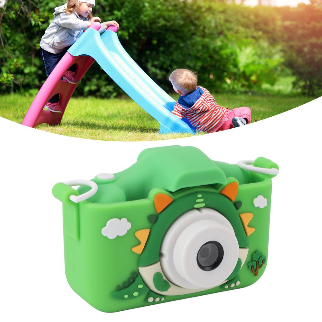 Kids Camera Cute Cartoon Dinosaur Design Multifunction 2.0 Inch Display 400mAh Selfie Digital Camera for Kids Girls and Boys