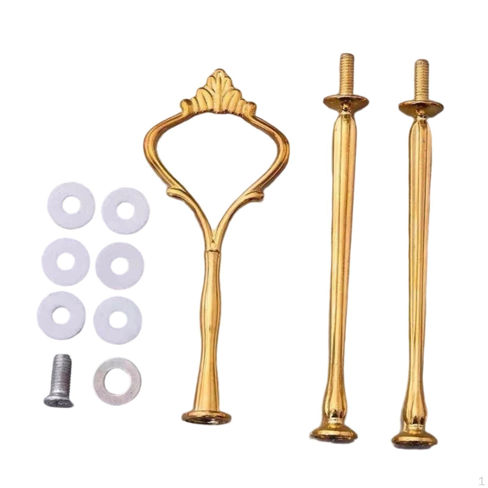 

Фурнитура для ручки подставки для торта, 3-ярусный держатель, ярусная тарелка, фурнитура для дня рождения