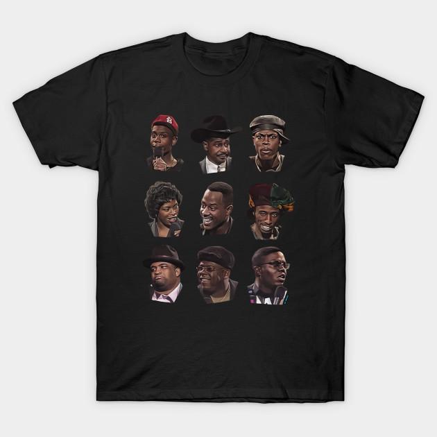 

Men Black Print T-shirt Def Comedy Jam No-Cut Transfer Paper Print Cotton Tshirt L чорний