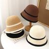 New Spring and Autumn Hats Women's Small Fresh Knitted Bucket Hats Show Face Small Breathable Bucket Hats