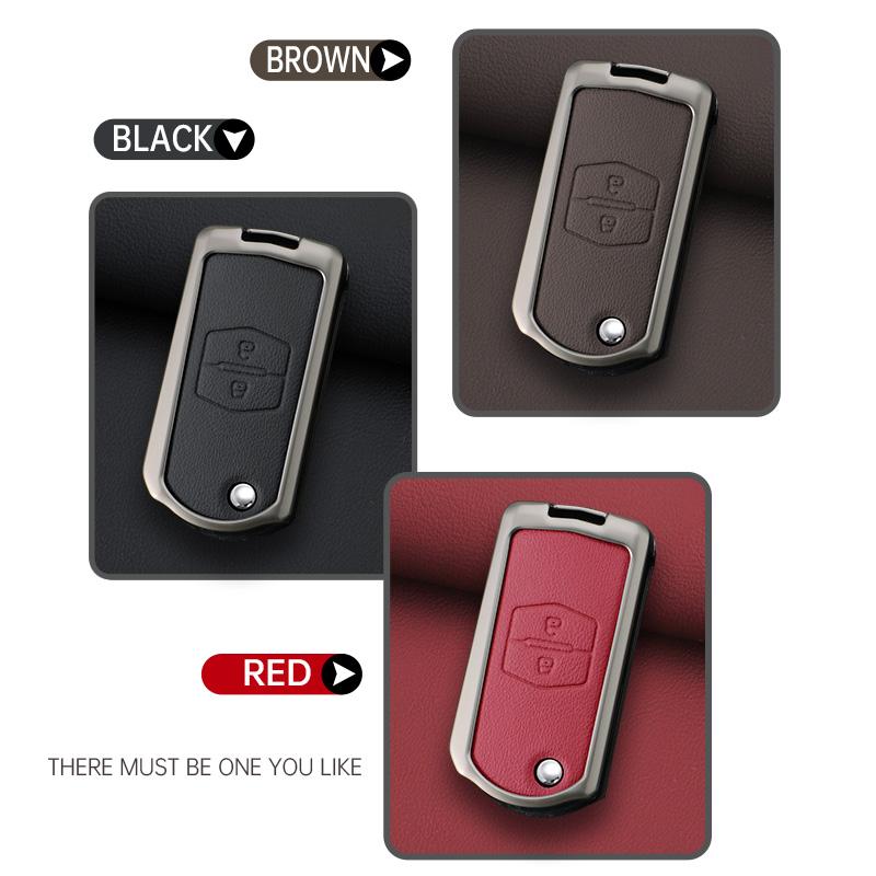 Coque Complète Porte-Clé de Voiture Coquille Pour Mazda 2 3 5 6 BL BM GJ Atenza Axela Demio CX-3 CX3 CX-5 CX5 CX7 CX-7 CX-9 CX8 Accessoire