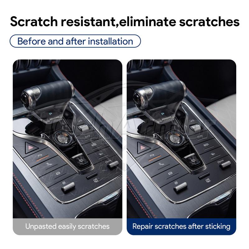 Car Interior TPU Protector Anti-scratch Film For BYD Yuan Plus -2024 Protective Transparent Anti-tear Stickers Accessories