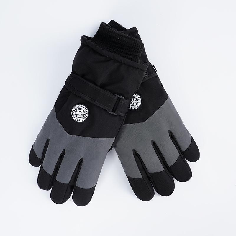 Men's Windproof Winter Ski Gloves: Warm, Thickened, Water-Repellent, Ideal for Cycling and Outdoor Use