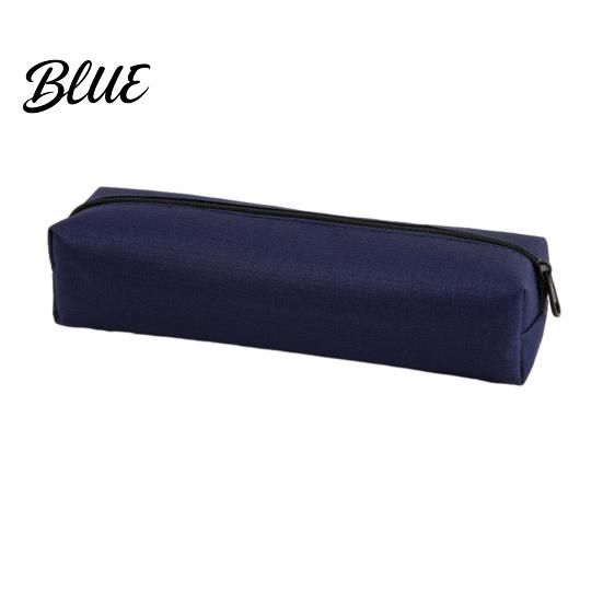 Low-saturation Color Pouch Simple School Case Capacity Large Oxford Pencil Pen Bag Supplies Organizer Zipper for Office Lightweight Stationery