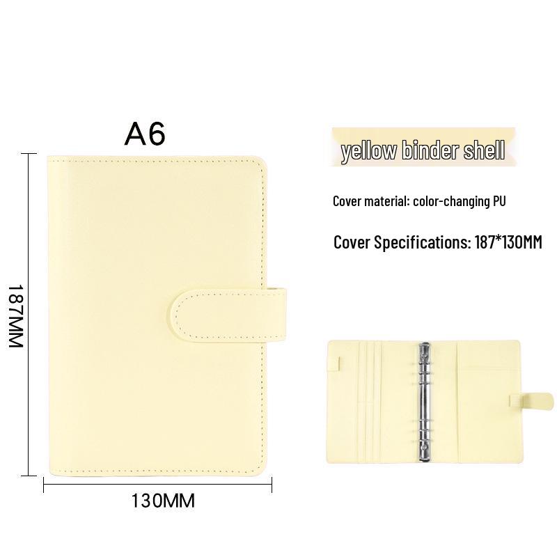 Macaron Minimalist Loose-Leaf Notebooks: A5, A6 Travel, and A7 Pocket Korean Creative Stationery Budget Books