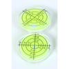 Harukita Mini Level, Round, for Inclination Measurement and Level Calibration, High Accuracy, Transparent, Compact, with Graduations, Green, Pack of 4