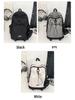 Herren College-Stil Rucksack mit Kordelzug und großem Fassungsvermögen - Sportliche Campus-Computer-Umhängetasche