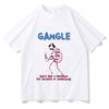 Cyfrowy Cyrk GANGLE Koszulka z Nadrukiem Kreskówkowym Harajuku Śmieszna Koszulka Anime Damska Unisex Wysokiej Jakości Bawełniana Odzież Okrągły Dekolt Codzienny Top