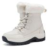 Winter Fleece Stiefel Herren Große Größe Schneestiefel Fleece Warm Paar Baumwollstiefel Outdoor Baumwollschuhe
