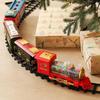 Children's Christmas Electric Train Set with Ornament Track and Tree Decoration