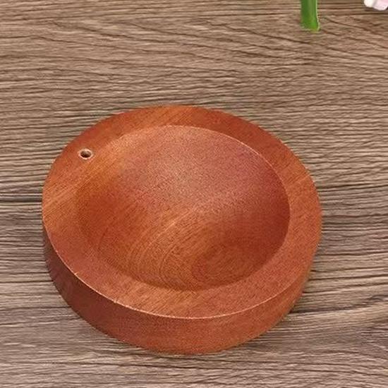 Sapeli Inverted Incense Holder: Solid Wood Aromatherapy Accessory for Home and Zen Tea Ceremonies