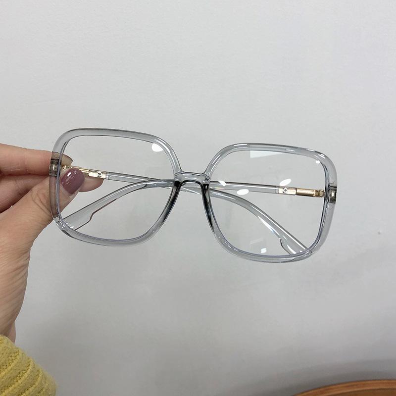 

Fashion Square Blue Light Blocking Glasses Trendy Frame Women Decorative Eye Glass