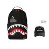 New SPRAYGROUND Shark Mouth PVC Backpacks Black/Red W1035712