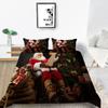 Bettwäscheset, neue Tagesdecke, 3D-Weihnachtsdekoration, Familienschlafzimmer, Einzelbett, Doppelbett, volle Größe, Steppdecke und Kissenbezug, Mikrofaser