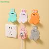 Cute Rabbit Wall Hooks Set - Self-Adhesive Organizer Clips For Cables, Scissors & Small Items