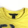 Marc Jacobs Flock Process Sleeveless Dress Size S Yellow Cut Sew T Shirt Side Zipper(USED)