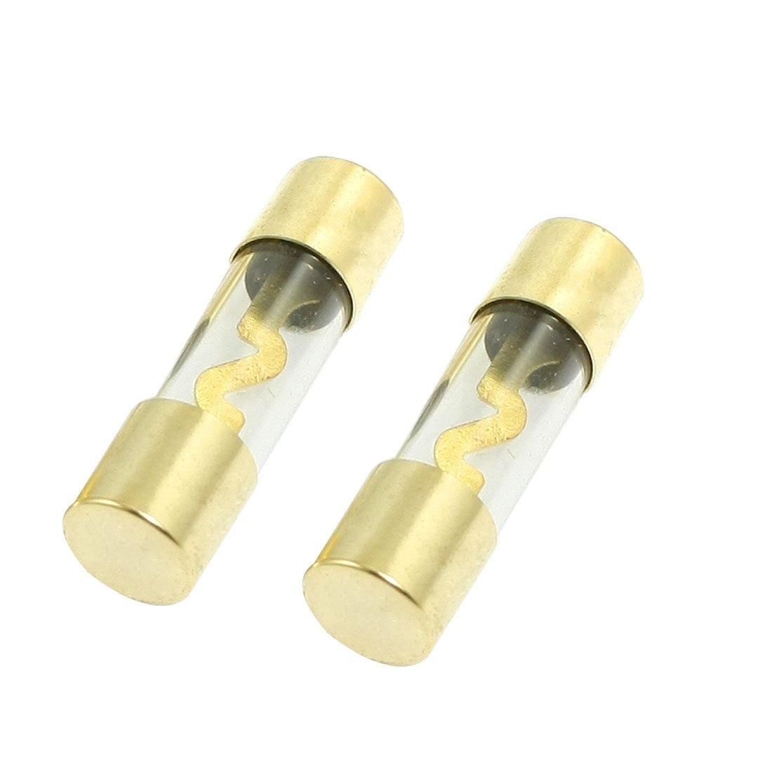 

uxcell glass tube fuse glass fuse parts 60A38mmx10mmAGU2pcs