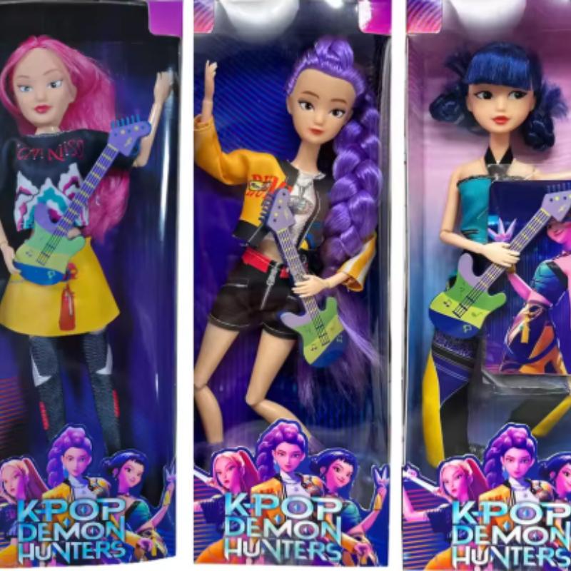 New  Kpop Demon Hunters Action Figure Toy Derpys Tiger Rumi Mira Zoey Sussy Figurine Doll for Fans Christmas Gifts