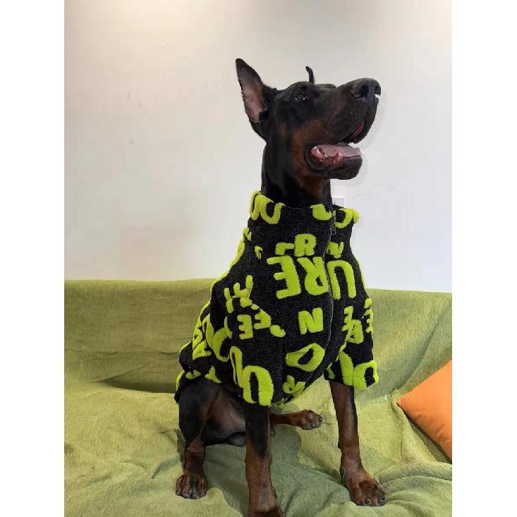 Fashion Clothes For Media Large Dogs Winter Warm Fleece Dog Jacket with Zipper Doberman Coats For Big Dogs ropa para perro