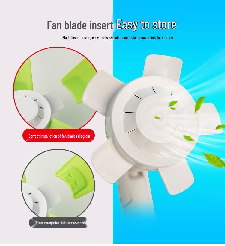 Zhonglian Vertikální podlahový ventilátor: Pětilopatkové měkké čepele, bez síťového krytu, ideální do obývacího pokoje, na kolej, do ložnice nebo na pracovní stůl.