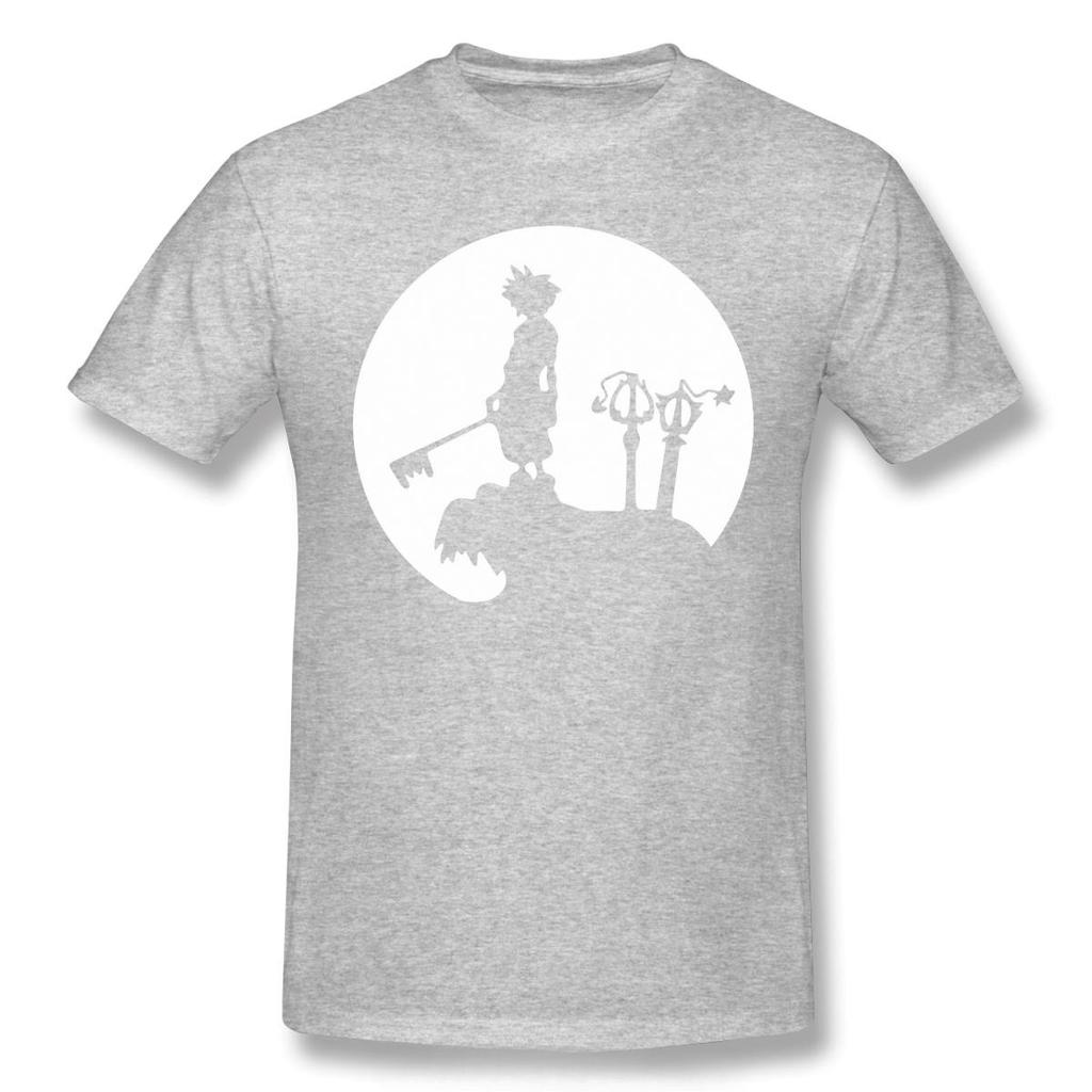 Men's T-Shirt Sora Final Fantasy Printed Cotton Kingdom Heart High Quality T-Shirt Anime Funny Harajuku Streetwear T-Shirt