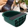 Plastic Automatic Livestock Drinking Bowl Green Durable Animal Drinking Sink Thickened Design Cattle Drinking Bowl Sheep