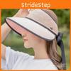 Summer Straw Hat For Women Large Brim Sunshade Breathable Foldable Beach Hat