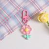 Colorful Resin Flower Keychain Charming Resin Flower Keychain with Tulips Designs for Bag Hanging Decoration
