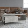 Vidaxl Coffee Table, Concrete Grey, 90X50X36.5 Cm