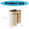 Wall Mounted Toothbrush Holder with Self-Adhesive Design No Drilling Bathroom Organizers for Bathroom and Kitchen Use