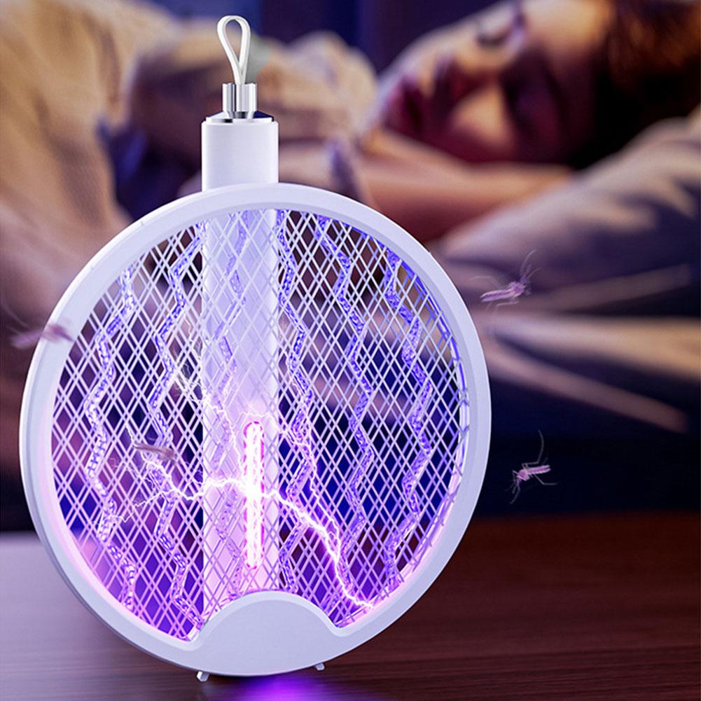 3000V UV Light Mosquito Swatter USB Rechargeable Electric Mosquito racket Mosquito killer Repellent Fly Swatter Fly zapper