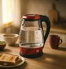 Kalorik Cordless Kettle Red Glass 1.7L 2000W Jk 1042 R