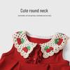 Youqi Baby 2026 Summer Red Cherry Princess Dress for Photoshoots