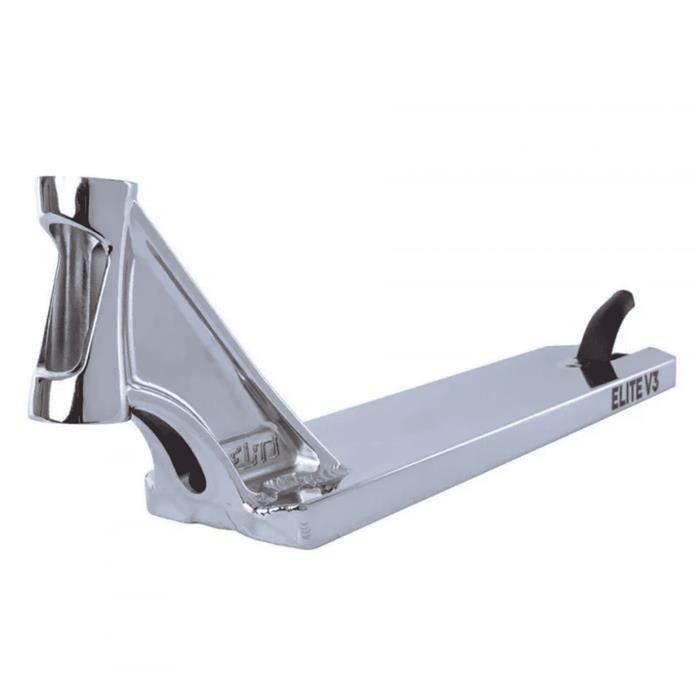 Deck trottinette - ELITE - Supreme V3 - Chrome - 22 x 48 cm - Pour skatepark et street