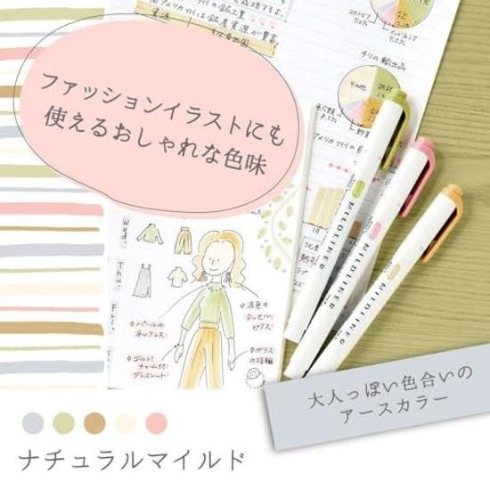 Zebra Mildliner Highlighter 40 Colors Cake-Shaped Pen Holder Set WKT7-40-CAKE