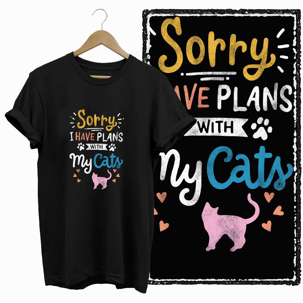 COOLMIND CAT Print  BLACK Short Seleve 100% Cotton Exclusive Graphic Women T Shirt Big Size O-neck Cotton Cat Lover Women Tshirt