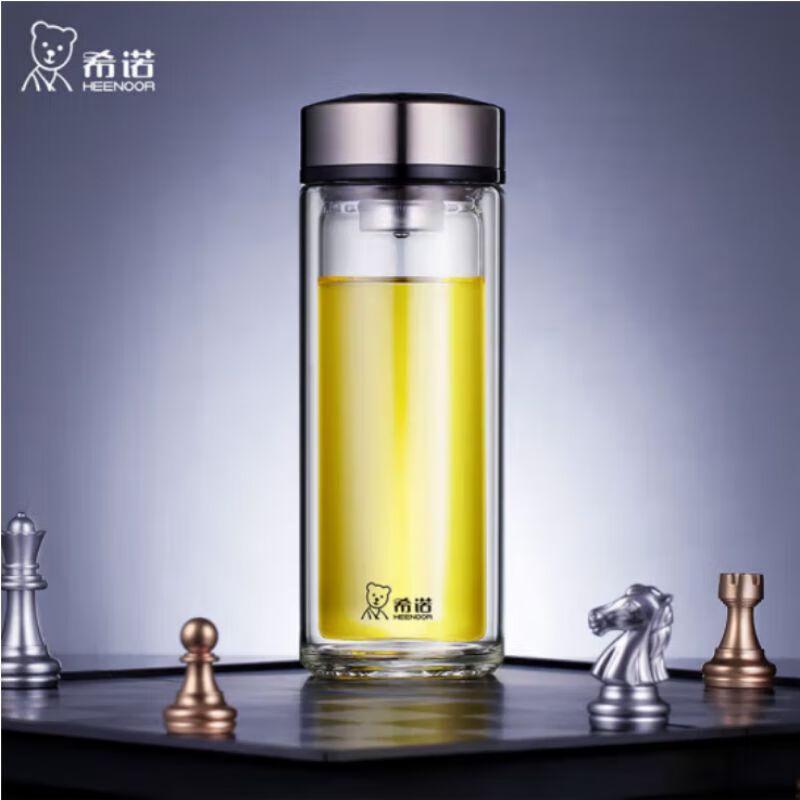 HEENOOR XN-7072 Double Wall Glass Tumbler